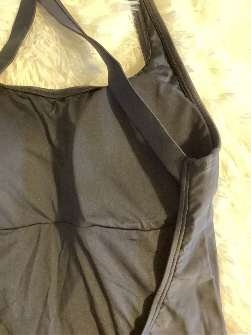 Quince Italian Crossback One-Piece Swimsuit in black. Women’s size medium 🌴NEW🌴
